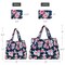 Wrapables Large & Small Foldable Tote Nylon Reusable Grocery Bags, Set of 2